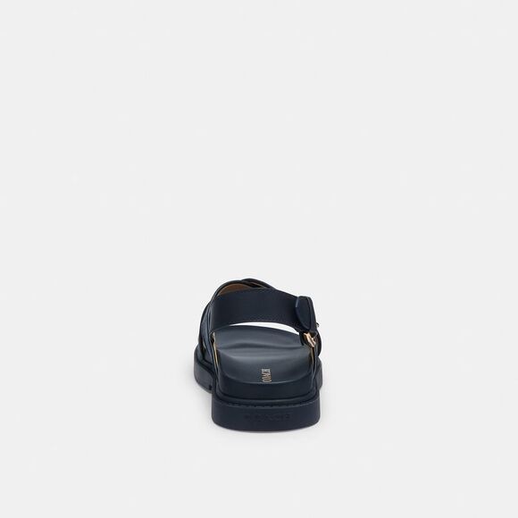 NWT Coach Outlet Fraser Sandal In Signature Chambray - Picture 4 of 6